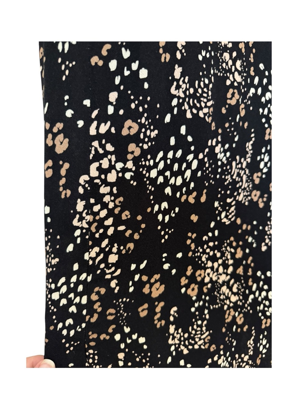 SALTWATER LUXE | Printed Sleeveless Midi Dress with Cutout in Black Motif, Small - Picture 6 of 12